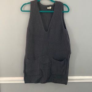 Gray wool knit MOTH size M Like New Anthropologie vest